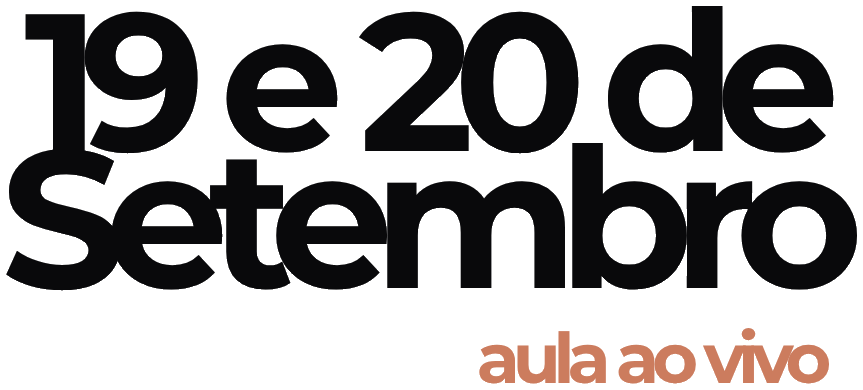 19 e 20 de Setembro, aula ao vivo