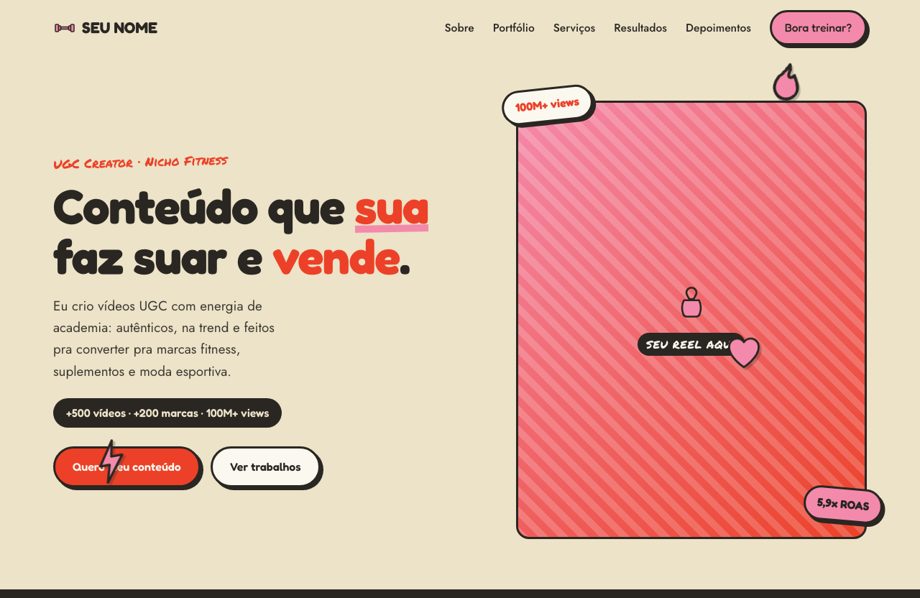 Modelo Fitness Stickers